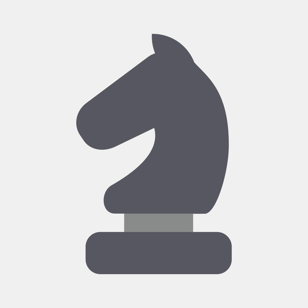 Icon chess. Sports elements. Icon in flat style. vector