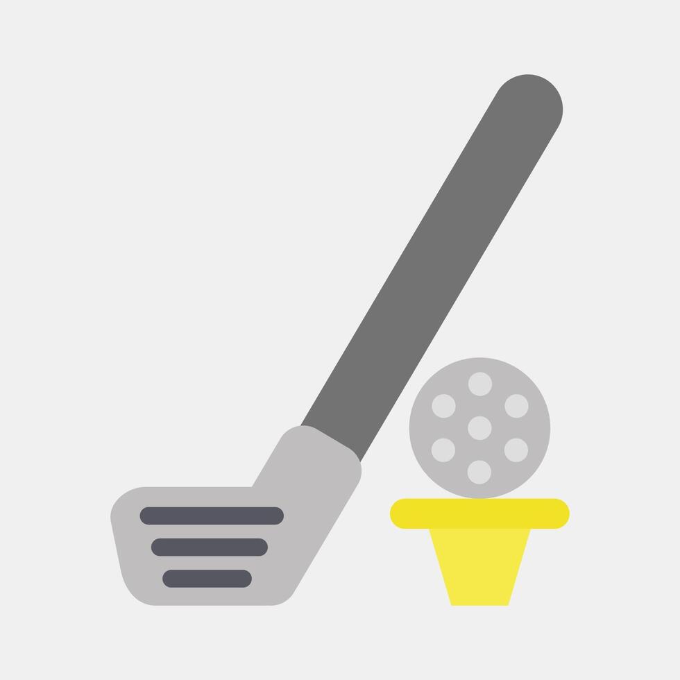 Icon golf. Sports elements. Icon in flat style. vector
