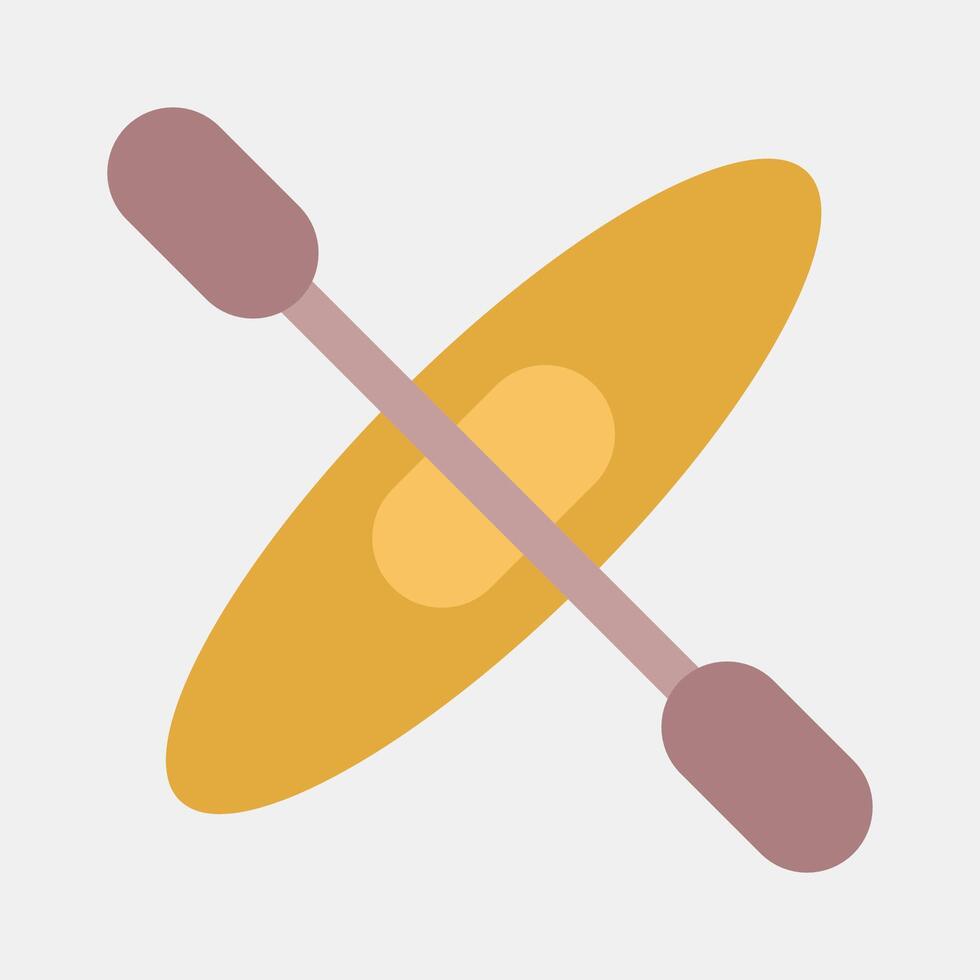 Icon kayak. Sports elements. Icon in flat style. vector
