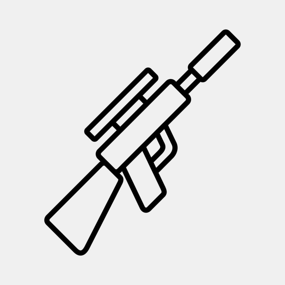 Icon shooting. Sports elements. Icon in line style. vector
