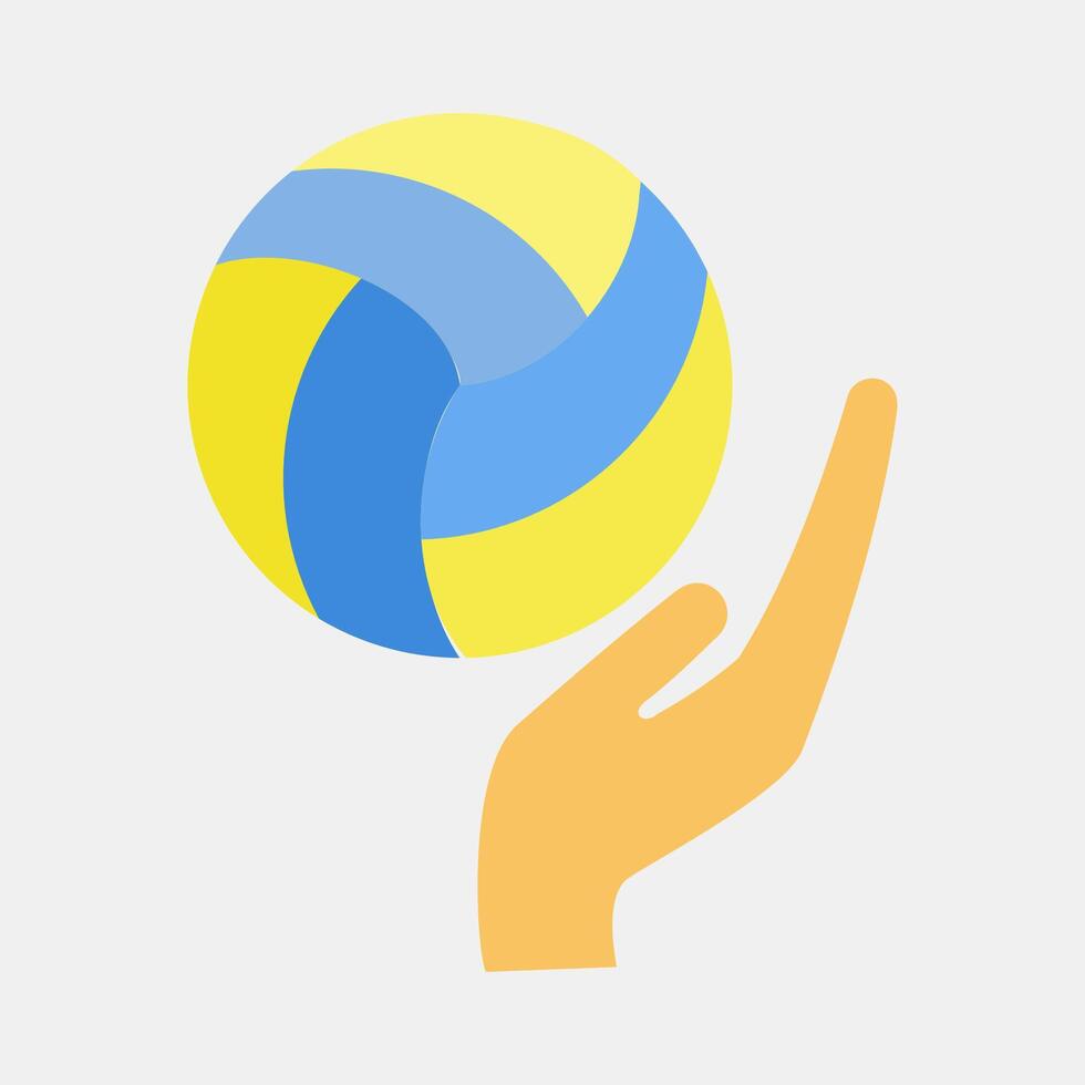 Icon volleyball. Sports elements. Icon in flat style. vector