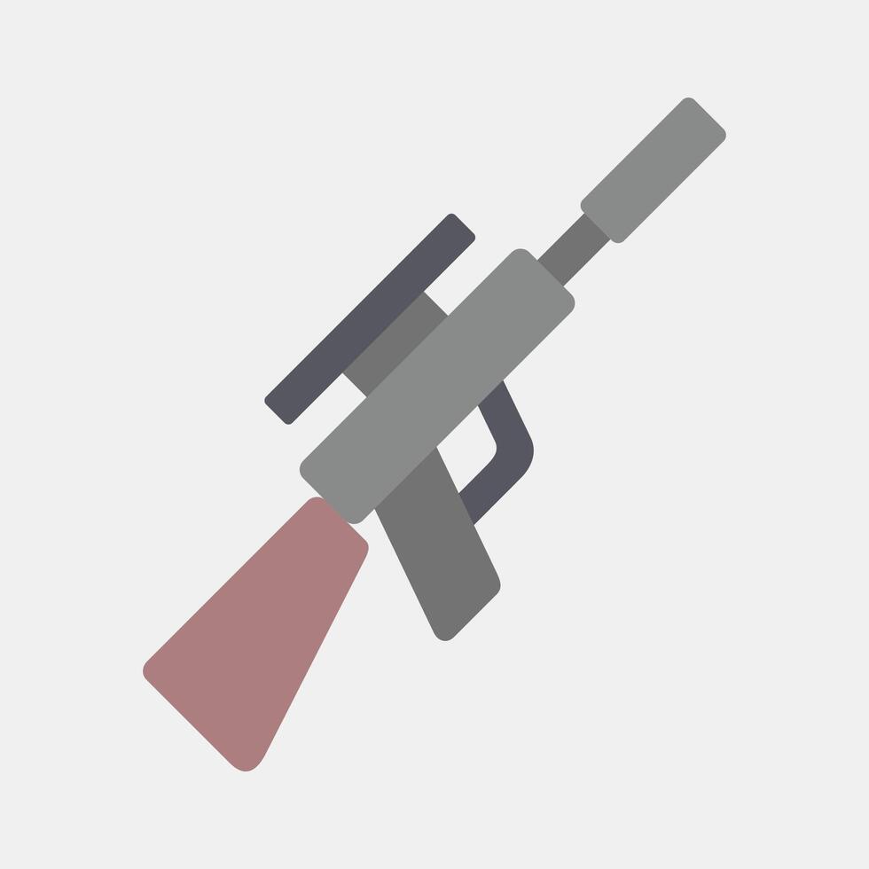 Icon shooting. Sports elements. Icon in flat style. vector