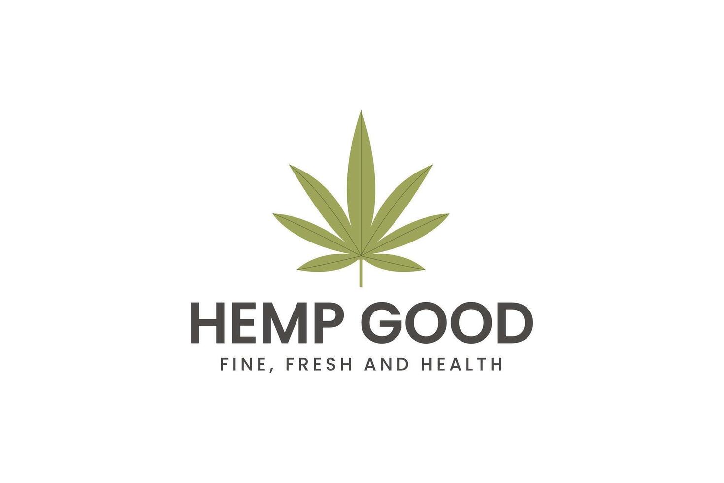 cannabis logo icon illustration, simple logo for branding vector