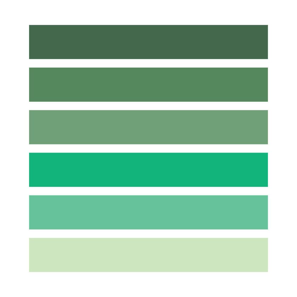 Trendy Newest Green Color Palette vector