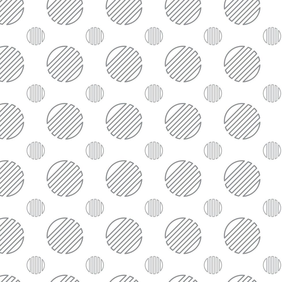 Newest Gray Geometric Circle Line Pattern vector