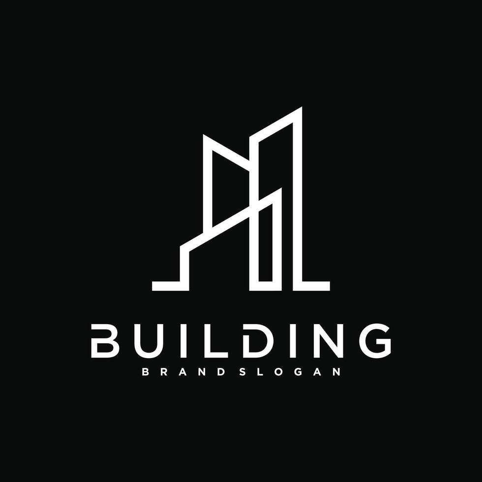 building and construction logo design. Construction, apartment and architect symbols vector