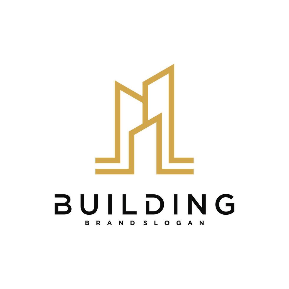 Simple building and construction logo template design vector
