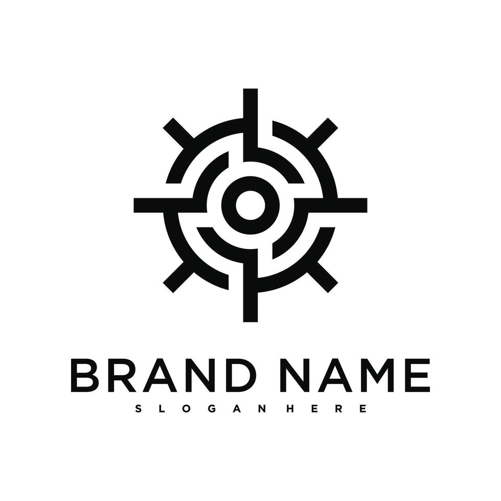 Target logo design, abstract. vector