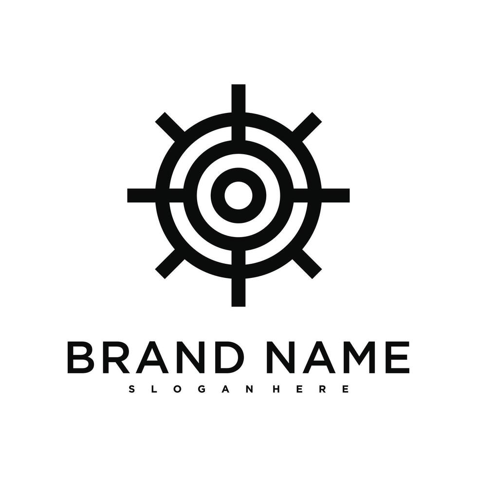 Target logo icon design abstract vector