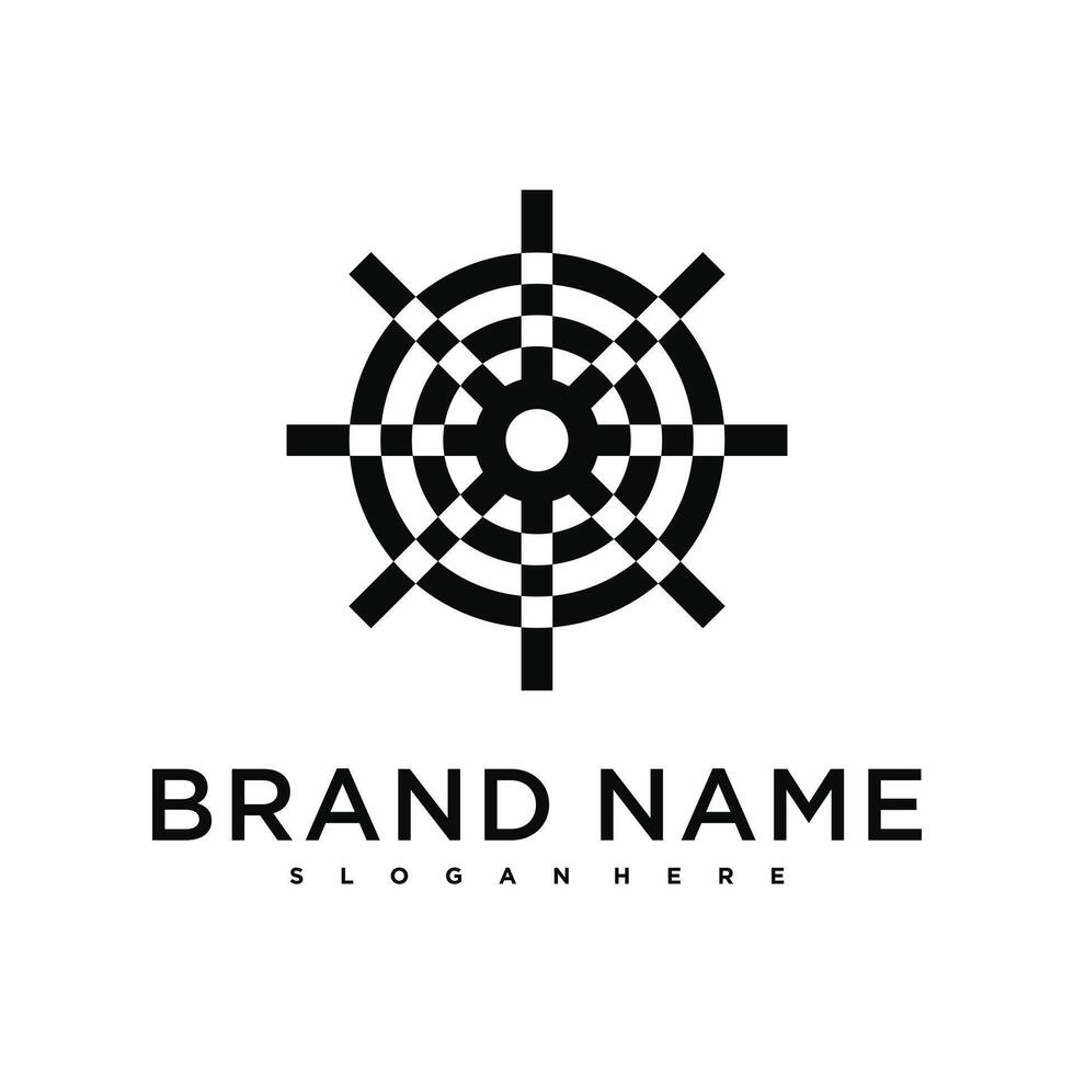 Target logo design, abstract symbol vector