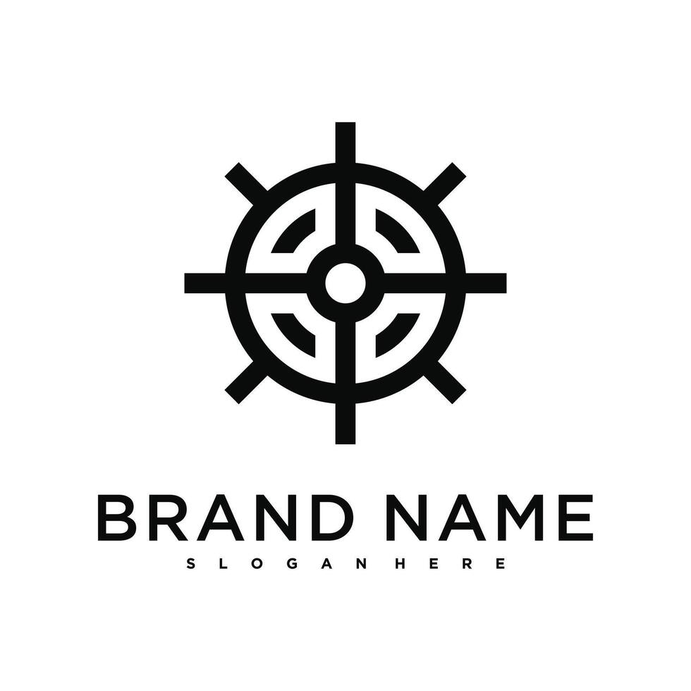 Target logo design, abstract icon vector