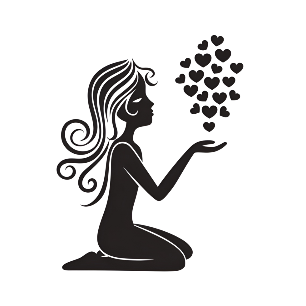 a girl sitting down png