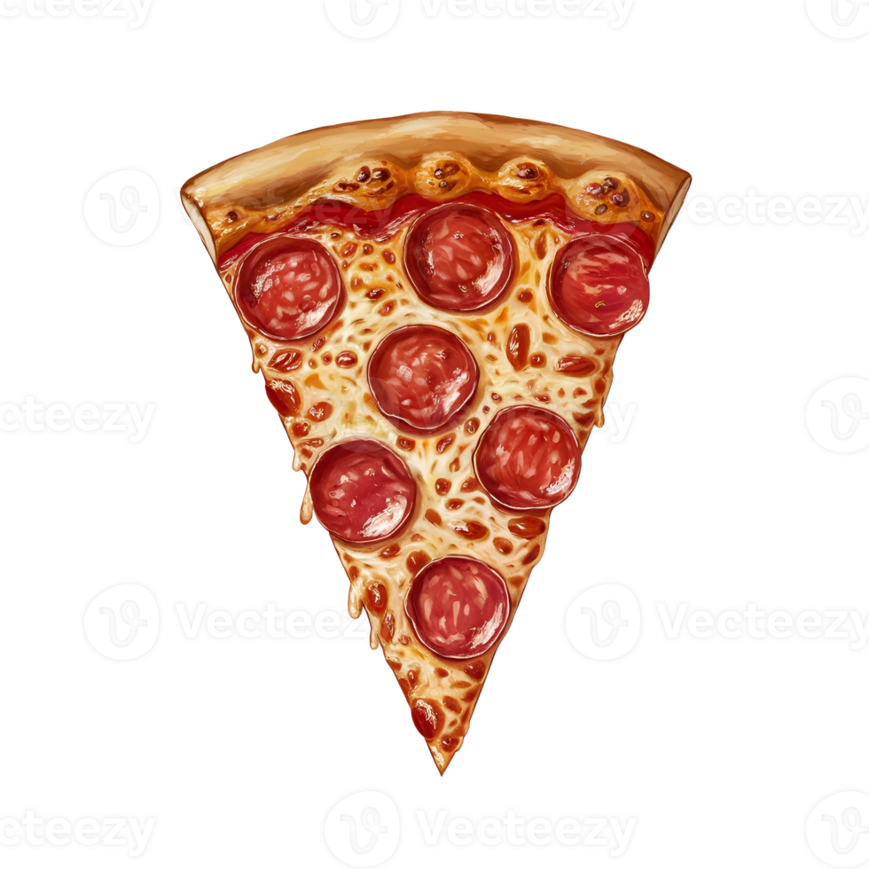 a single slice of pepperoni pizza png