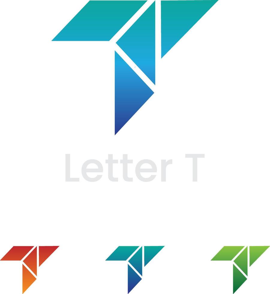 Abstract Letter T Logo vector