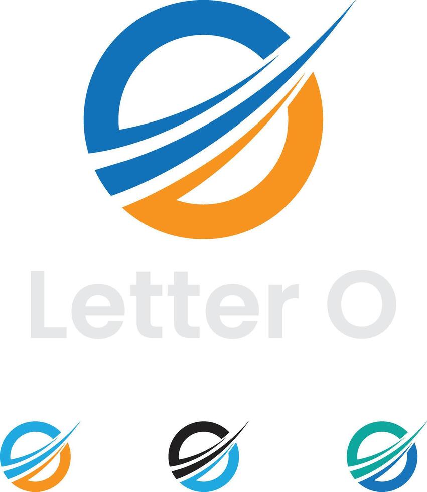 Letter O Growth Logo Design vector