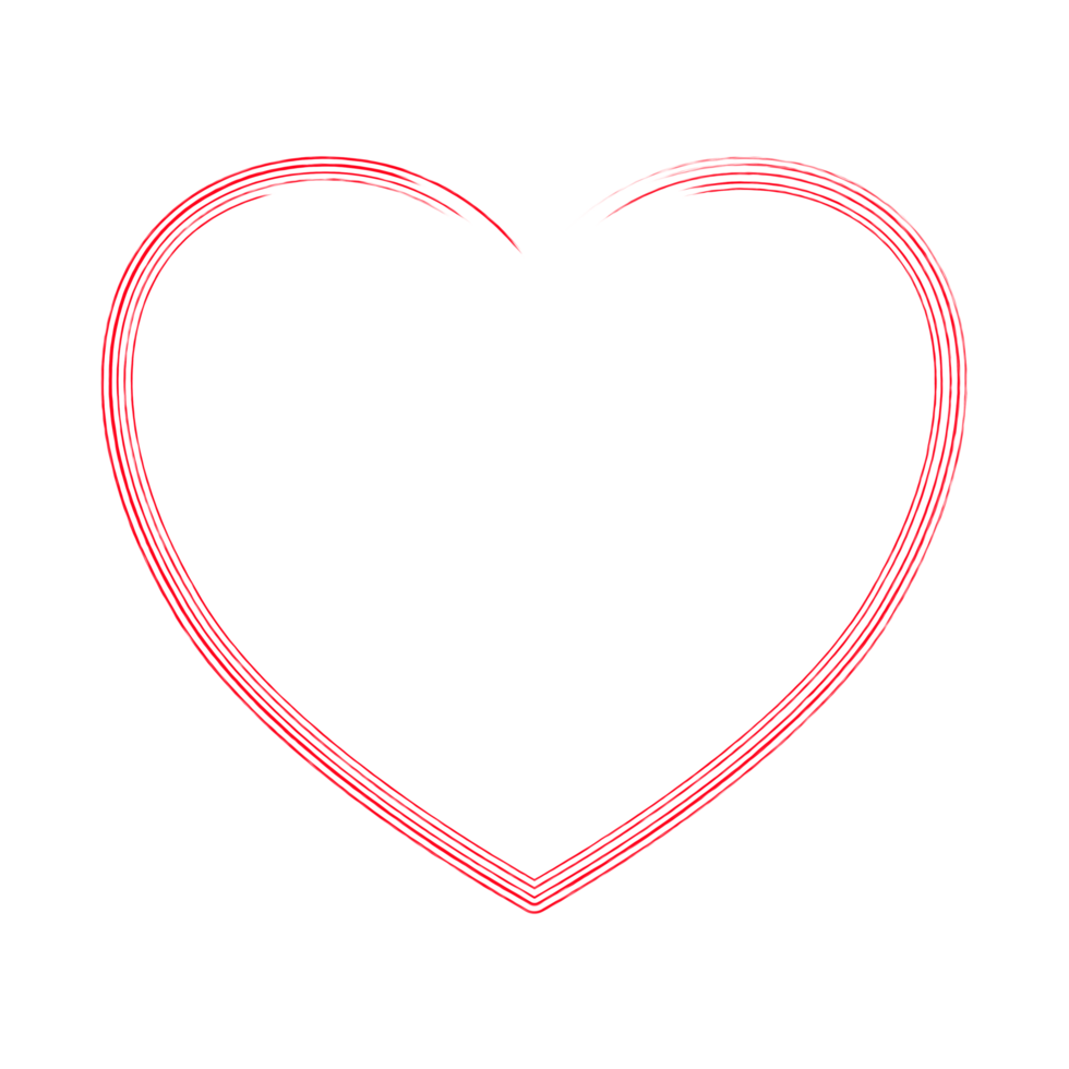 Red heart shape png