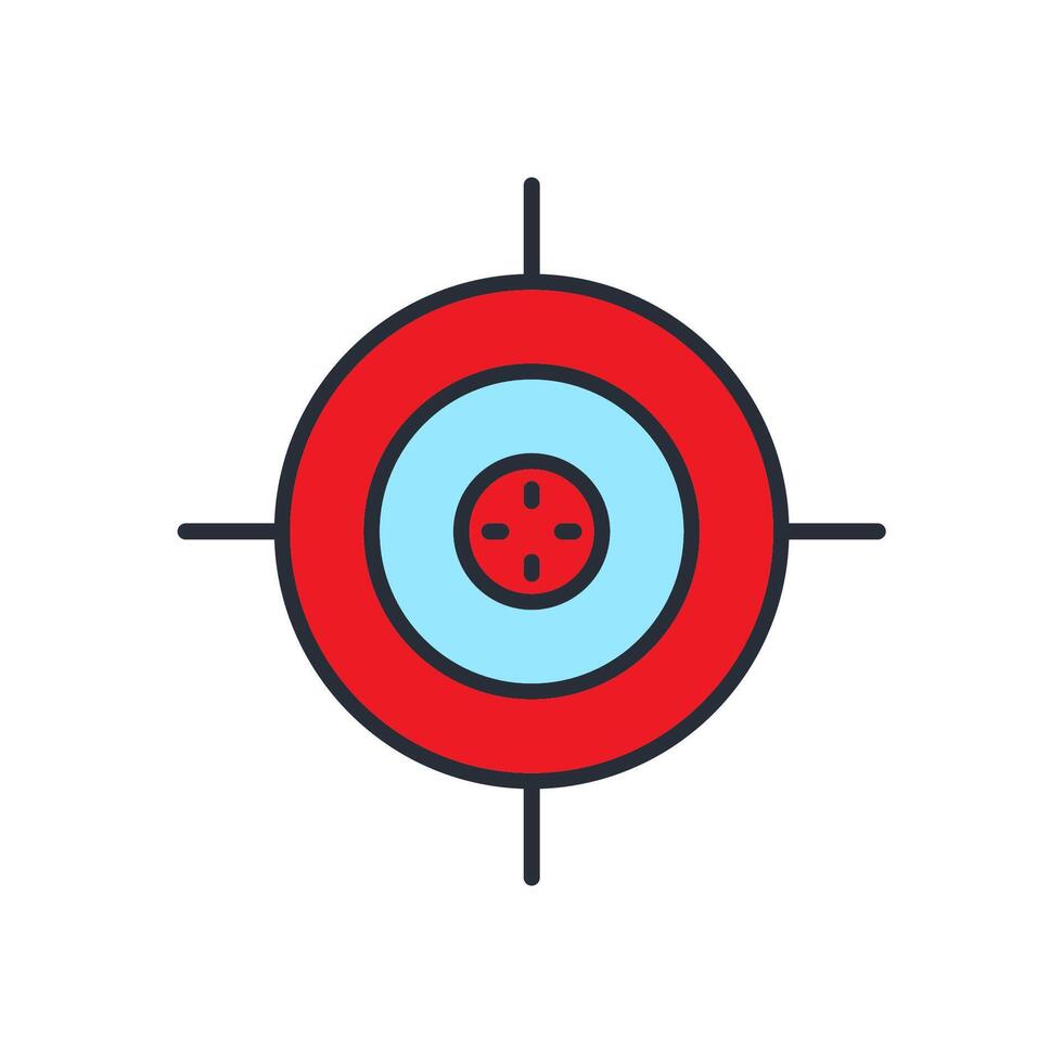 focused icons White Background vector