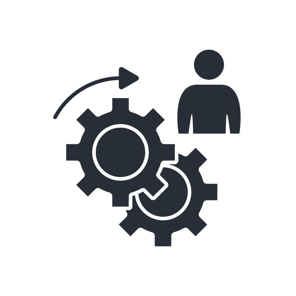 ongoing operation icons Flat style vector