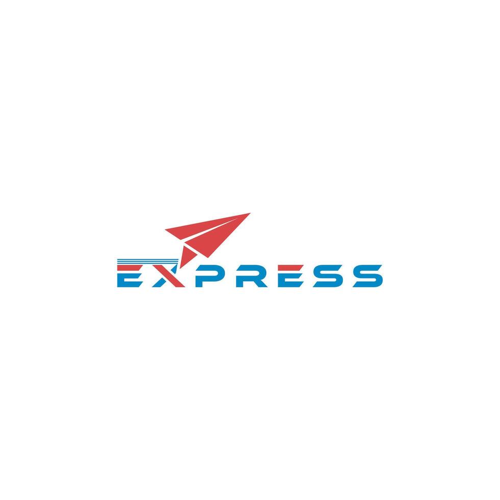 flight express logo design with modern concept vector