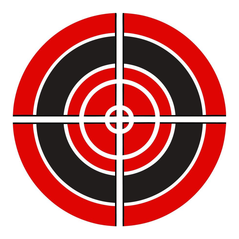 Minimalist Crosshair Icon for Targeting and Gaming vector