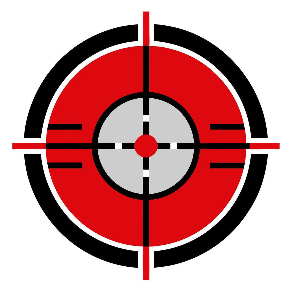 Precision Reticle for Aim and Shooting Interfaces vector