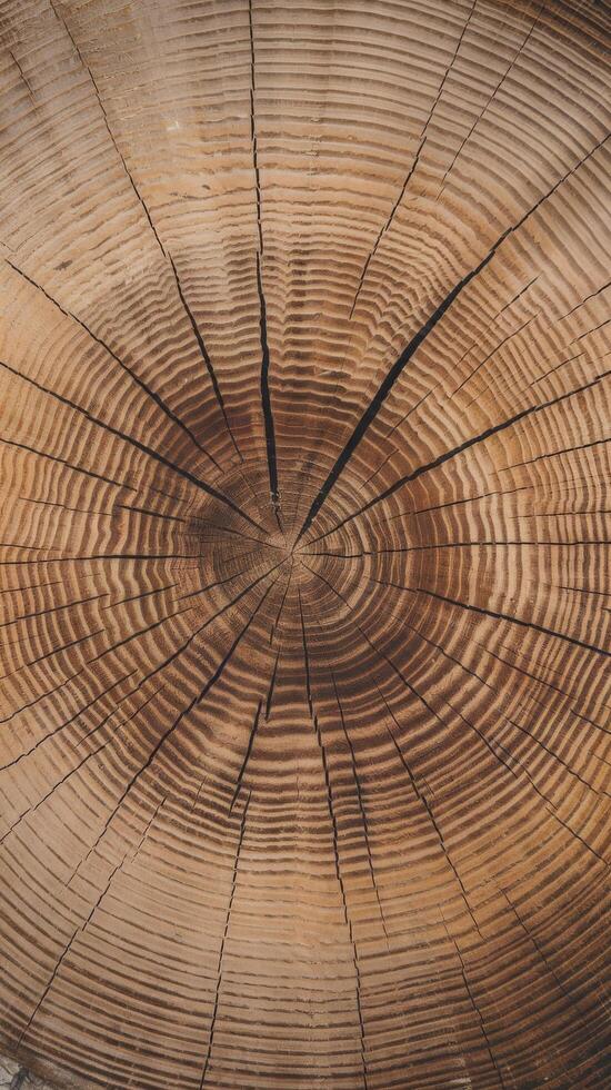 A close up of a tree stump with rings photo