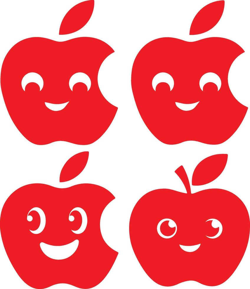 Abstract Apple Illustration Design vector