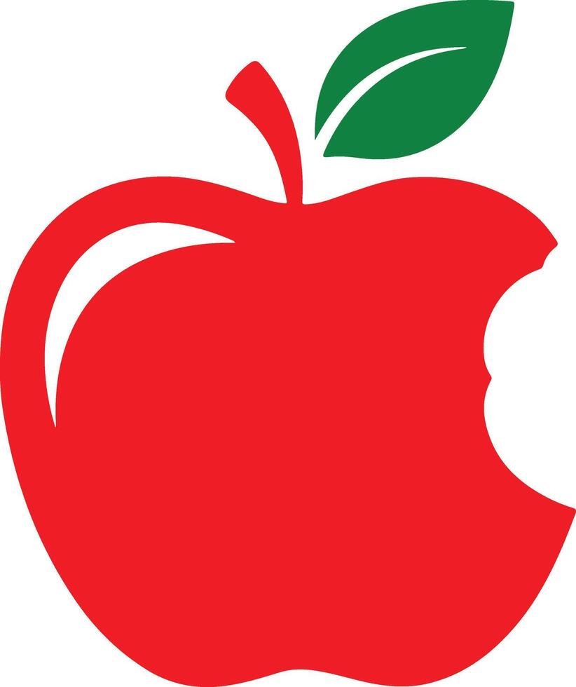 Rad Apple Illustration Design Concept vector