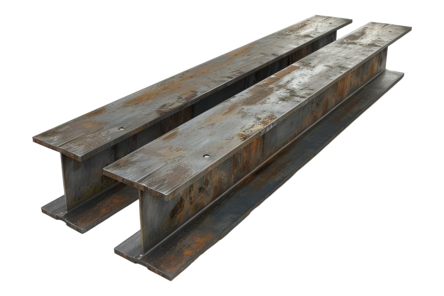 Steel beams on a transparent background png
