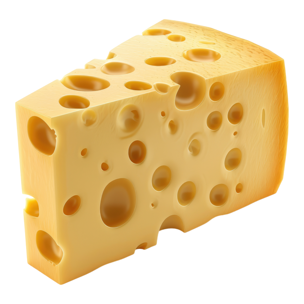 A piece of cheese on transparent background png