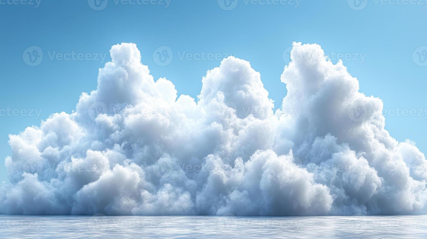 Cumulus Cloudscape Sky, fluffy clouds, horizon, background, nature photo