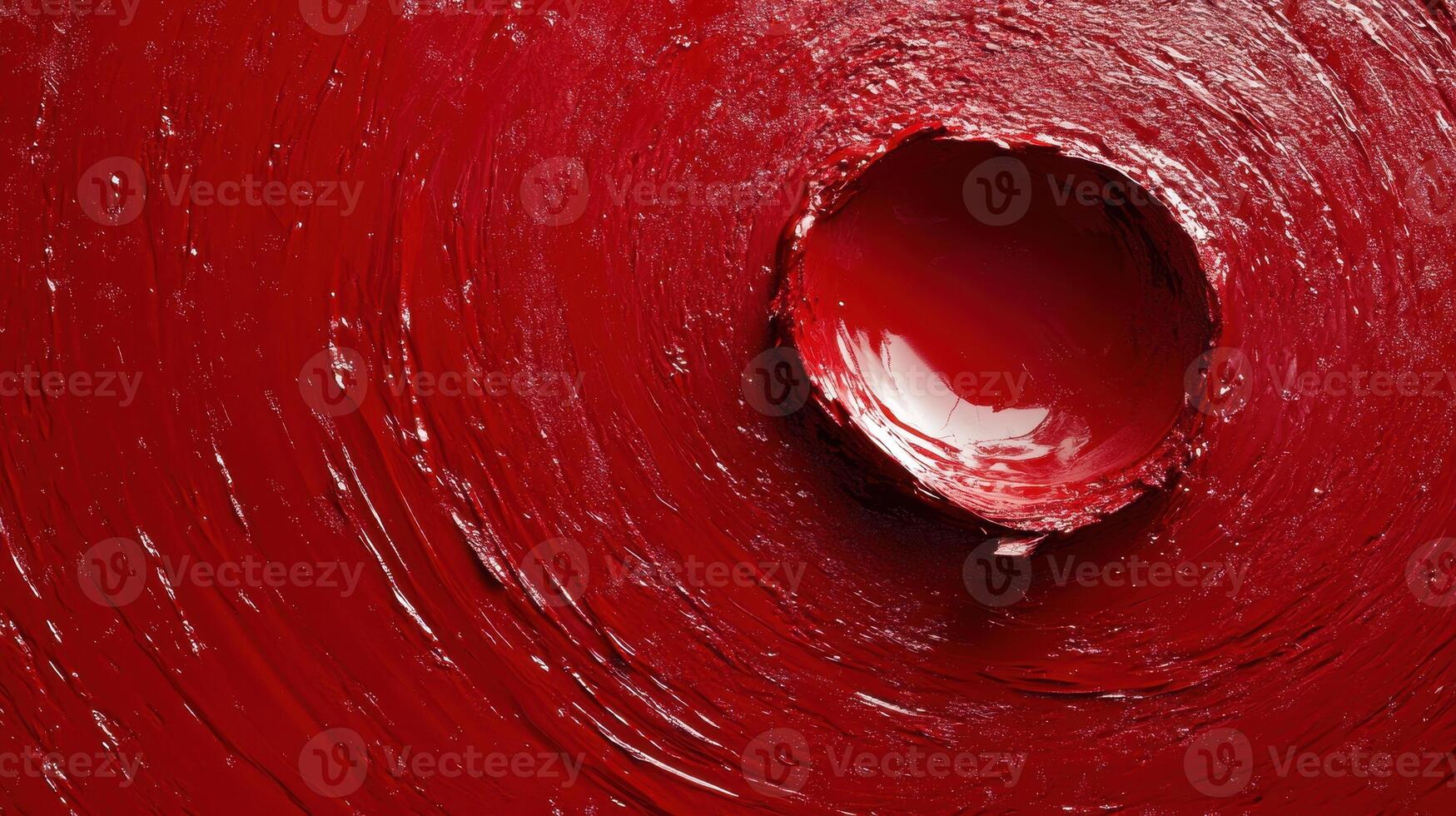 A red paint splattered on a wall photo