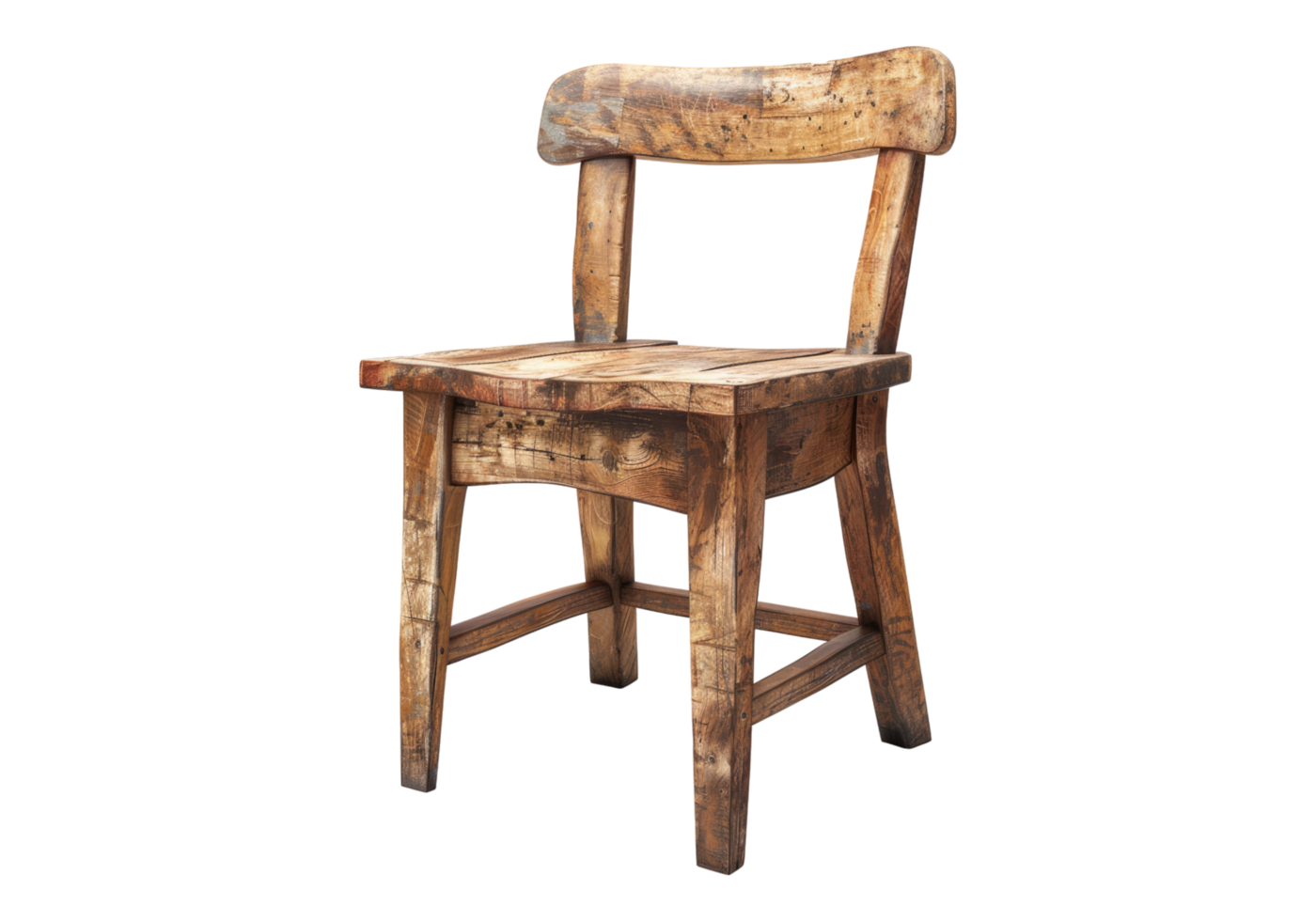 Wooden chair isolated on transparent background png