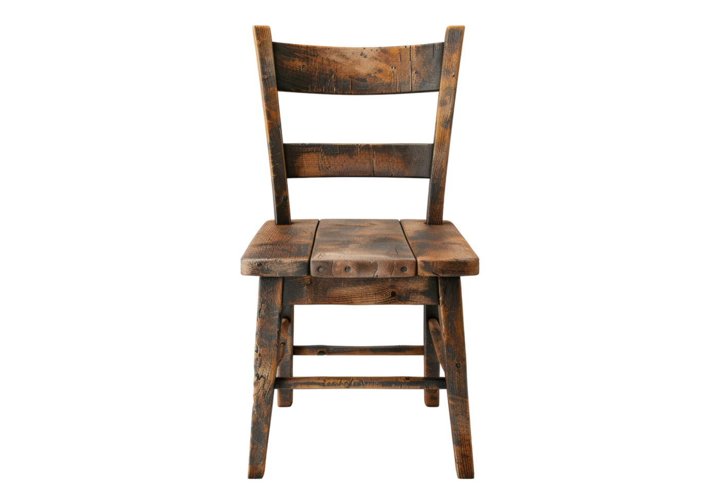Wooden chair on transparent background png