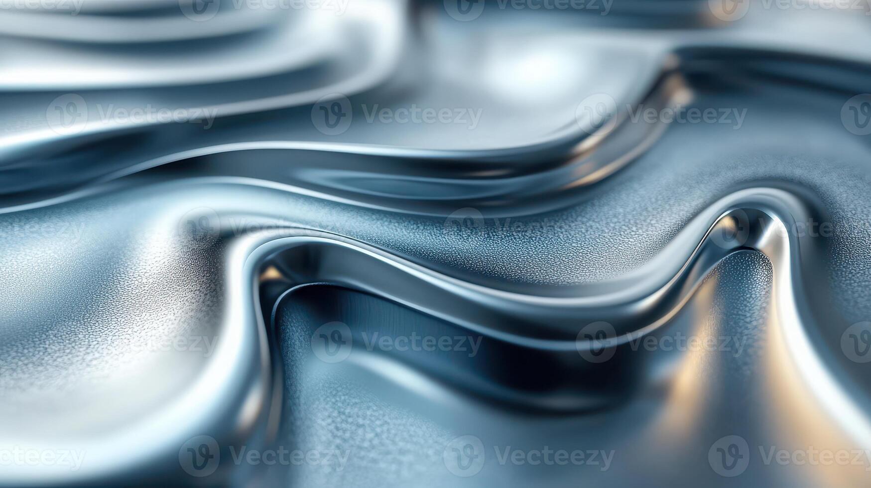 Abstract silver liquid flowing, smooth texture, background design, website use photo