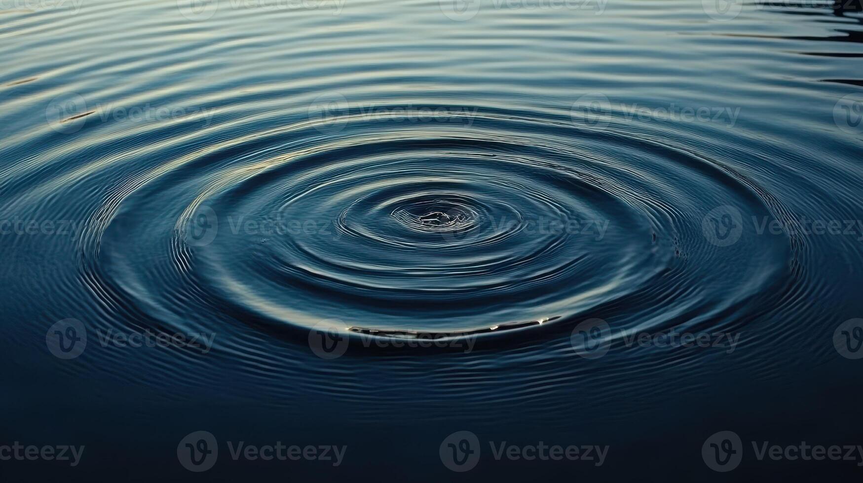 Water ripples, calm lake, sunset reflection, nature background, serenity photo