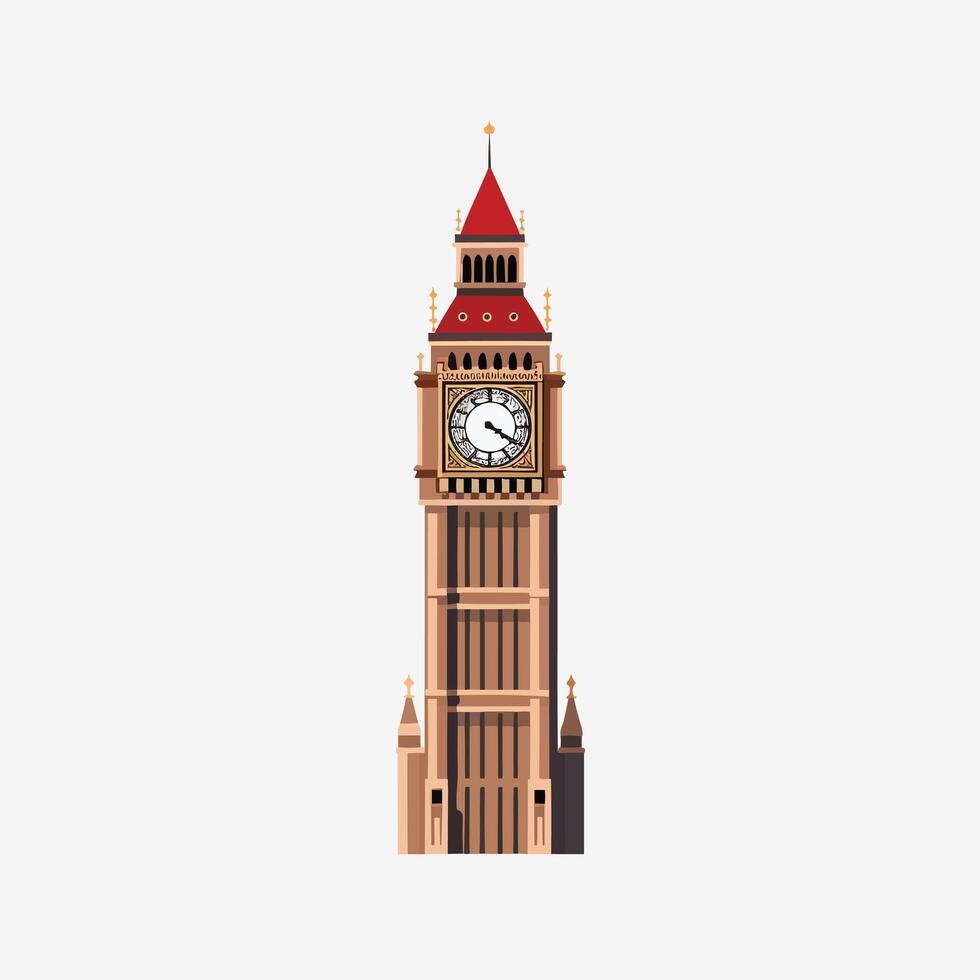 Big ben isolated vector
