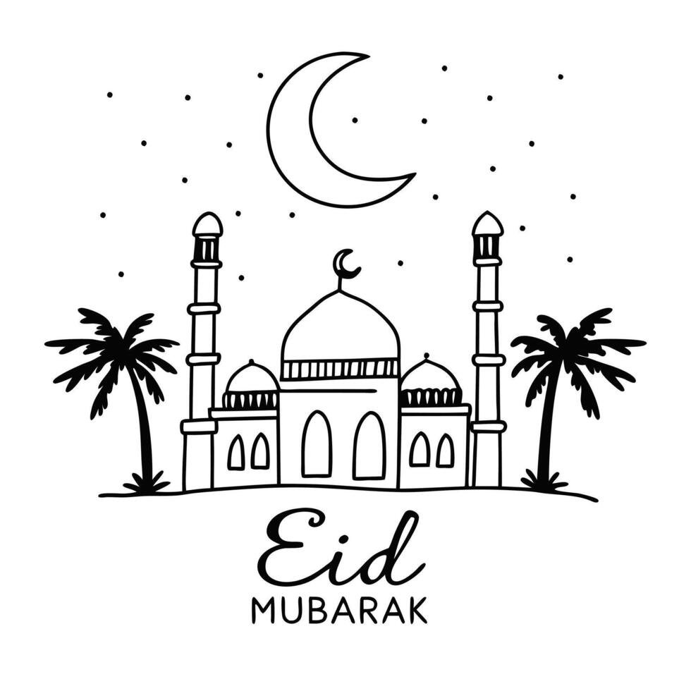 Eid Celebrations Peace and Unity vector