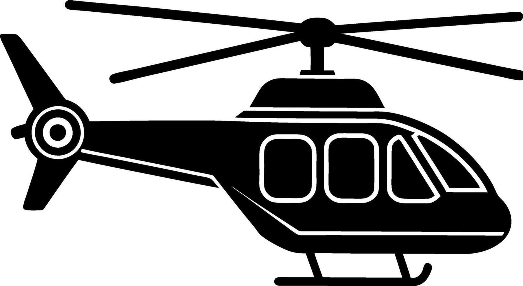 High-Speed RC Helicopter vector