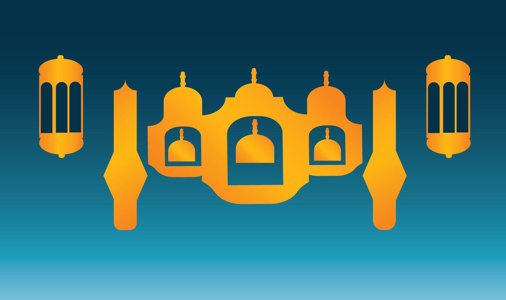 islamic background greeting cards ramadan kareem ramadan lamp illustration vector
