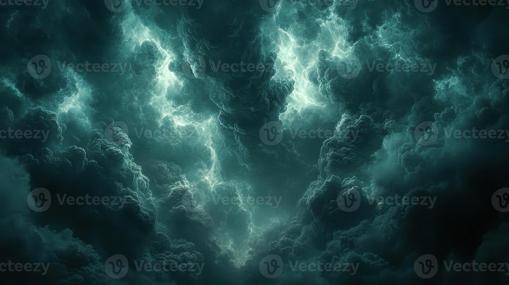 Dark stormy cloudscape, ominous sky, atmospheric backdrop for movie, game, or design photo