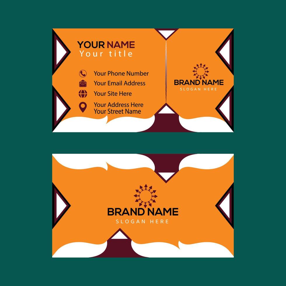Business card template vector