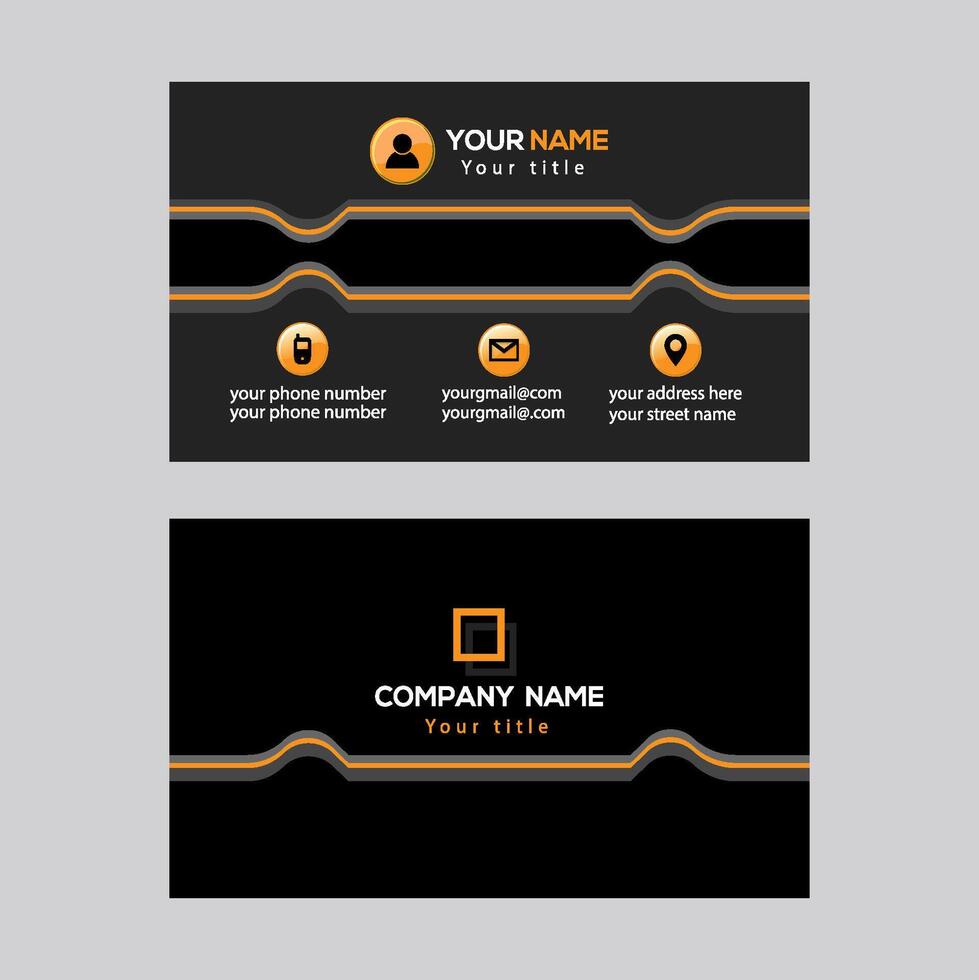 Corporate business card template vector