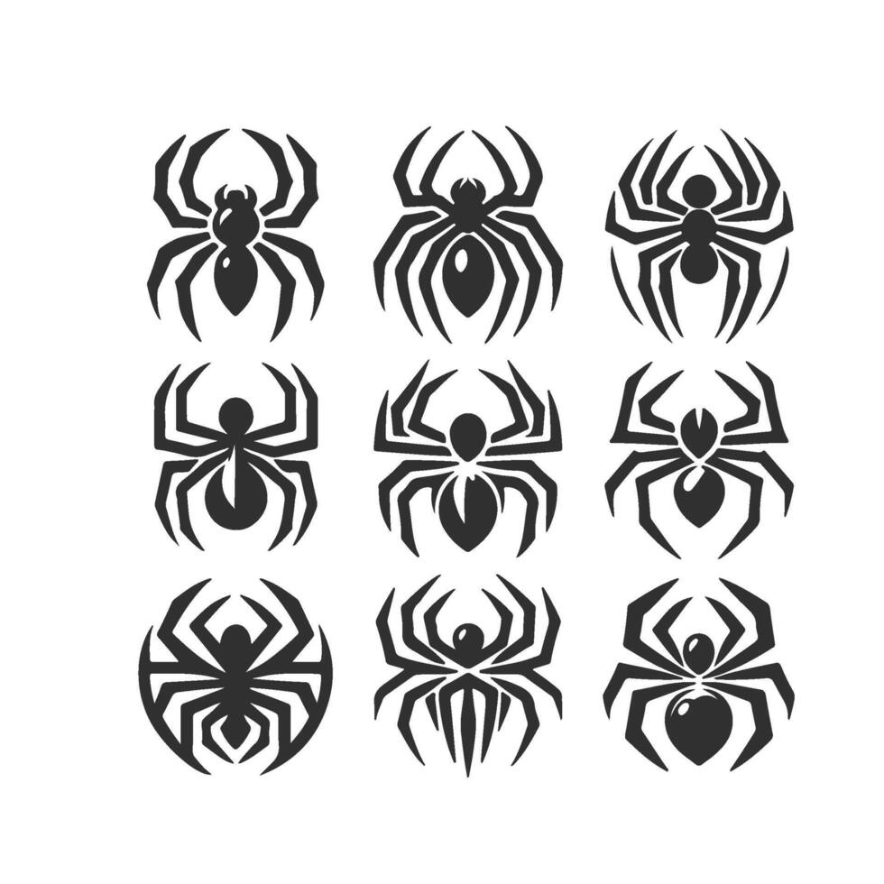 spider set design vector