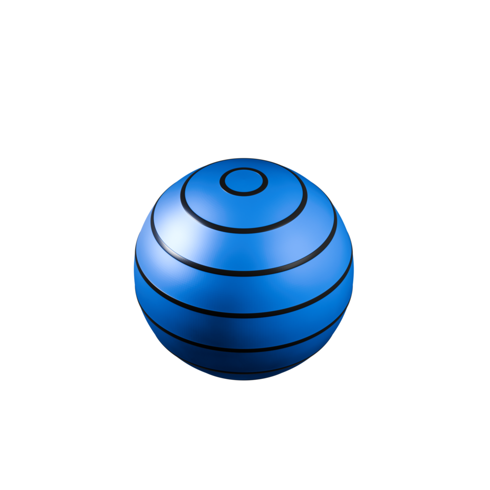 3d rubber fitness ball. Ball for training in the gym or home workouts. png
