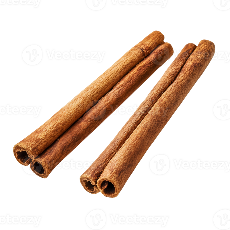 Cinnamon sticks isolated on transparent background. png