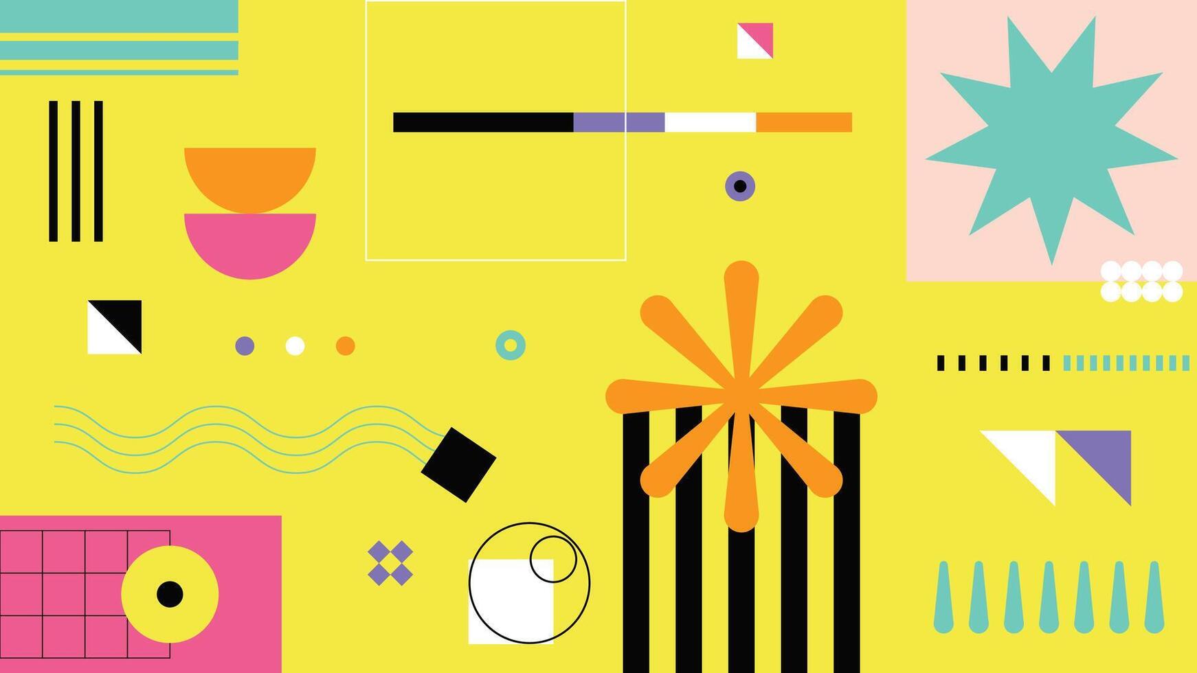 Futuristic abstract design with dynamic geometric vibrant colors, and unique artistic details. Perfect for digital artwork, creative backgrounds, modern branding, and stylish visual content. vector