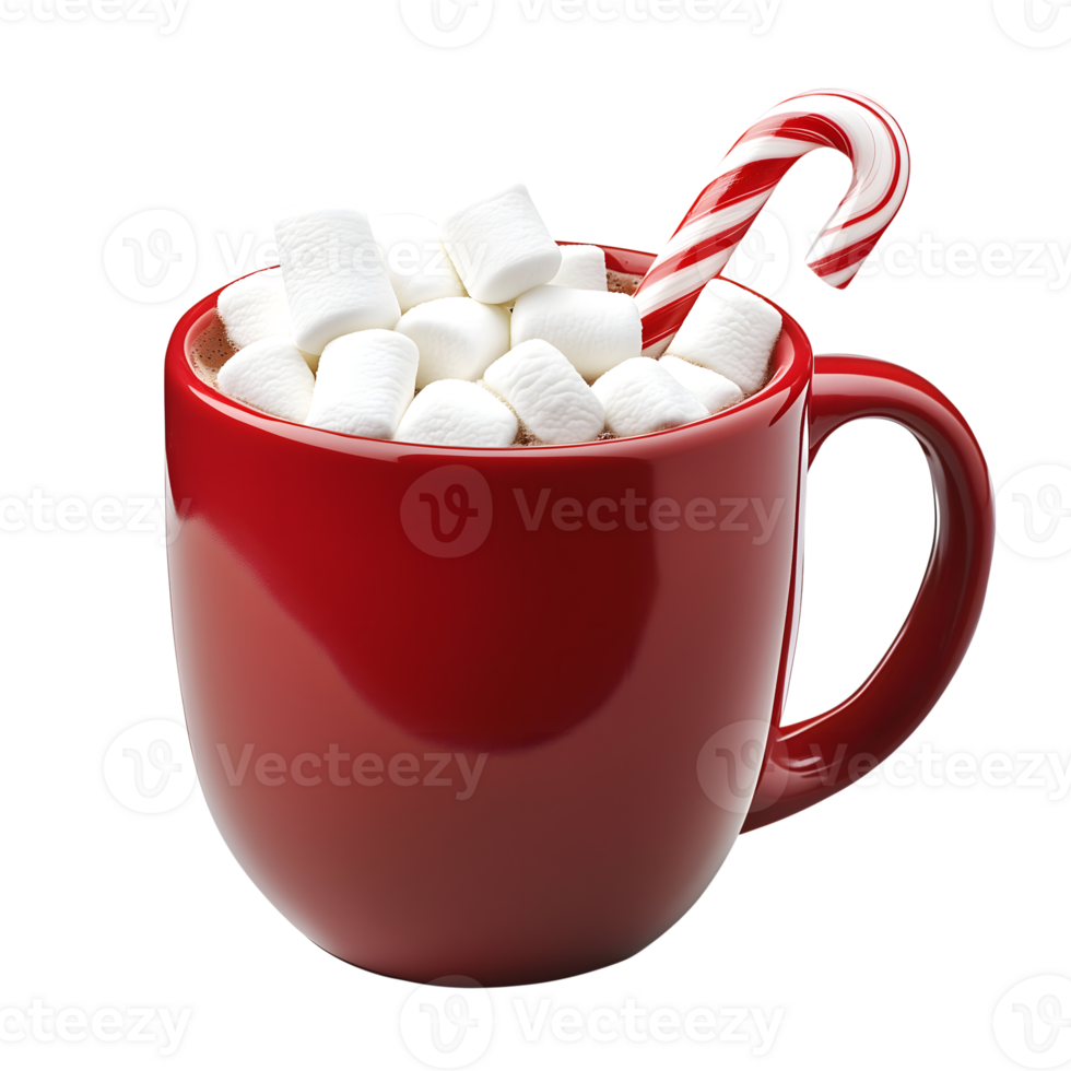 Hot chocolate with marshmallows png