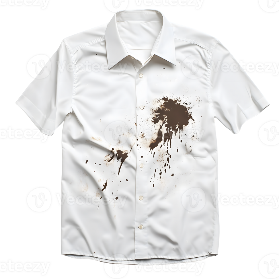 A shirt with a splatter of paint on it png