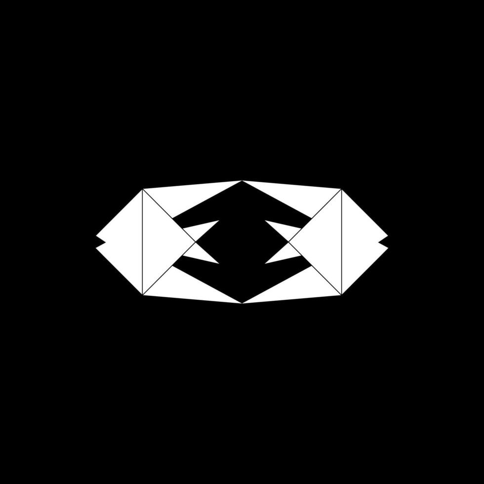 Pair Fish Shape Inspired by Origami Form, can use for Logo, Pictogram, Aquatic Animal Figure, Website, Apps, or Graphic Design Element. Flat and Editable vector